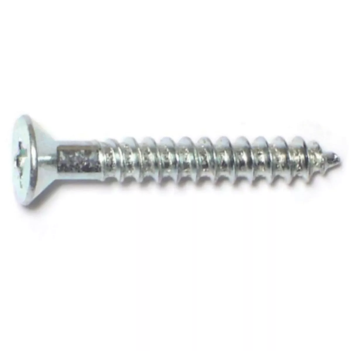 Midwest Fastener #6 x 1 In. Zinc Plated Steel Phillips Flat Head Wood Screws (100 Ct.)-