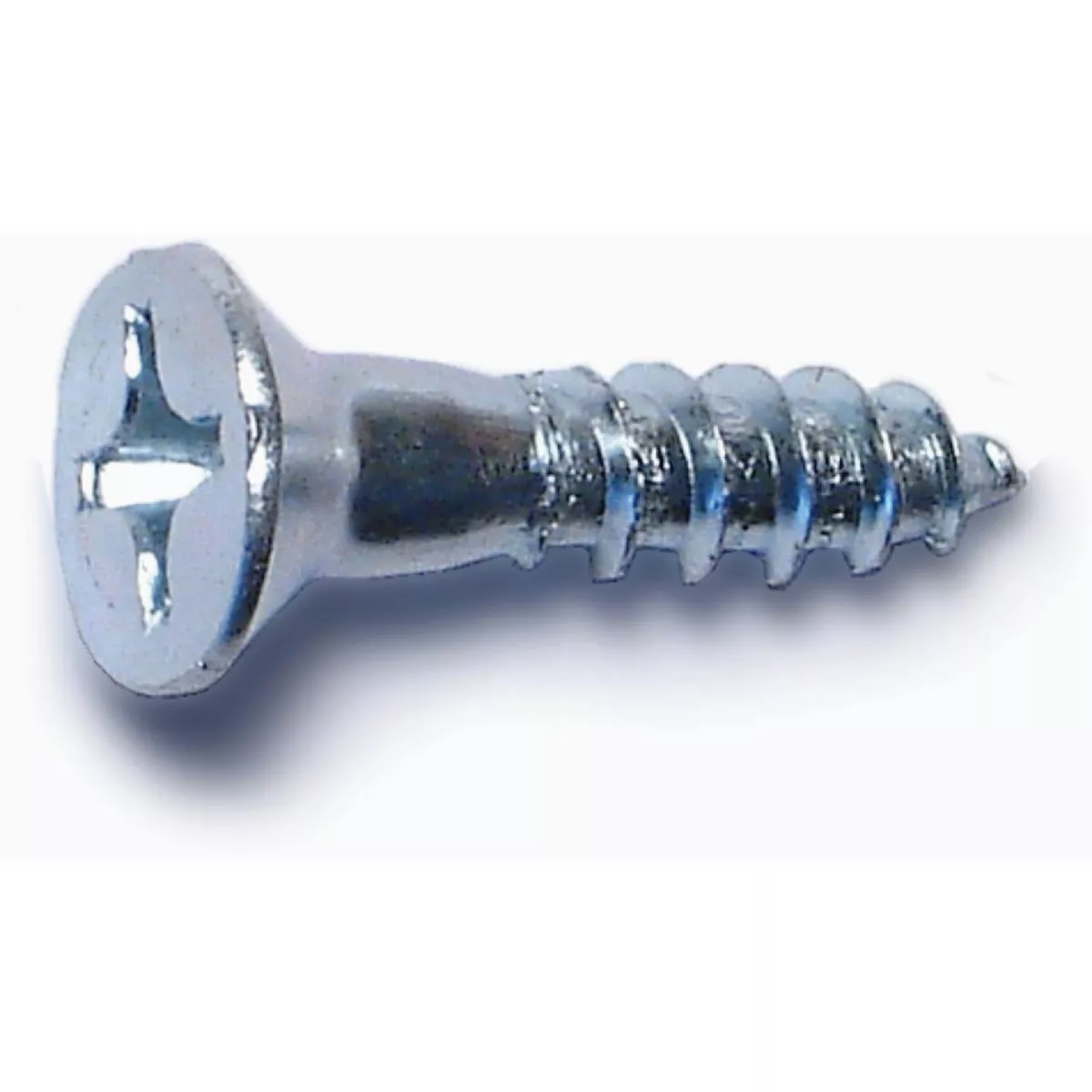 Midwest Fastener #12 x 1 In. Zinc Plated Steel Phillips Flat Head Wood Screws