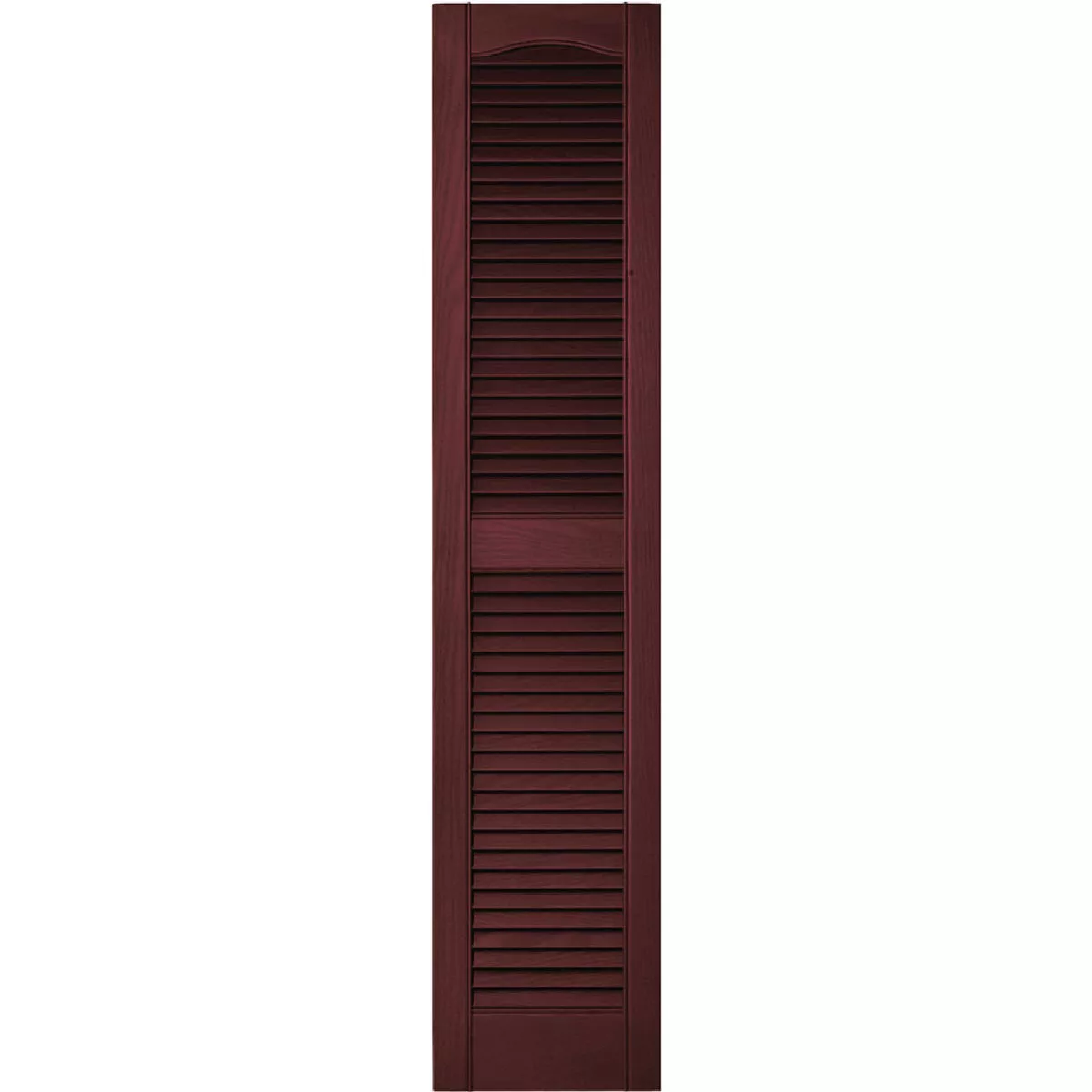 Builders Edge 14.5 In. x 64 In. Wineberry Louvered Shutter, (2-Pack)
