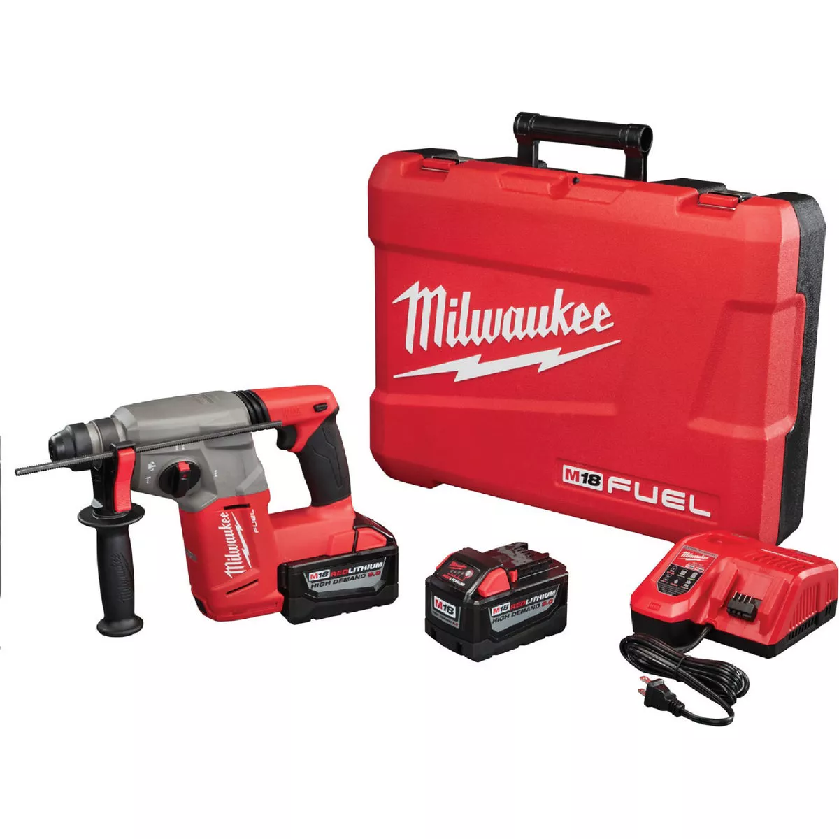 Milwaukee M18 Fuel 18 V. 1 In. Keyless Cordless SDS-Plus Rotary Hammer Kit