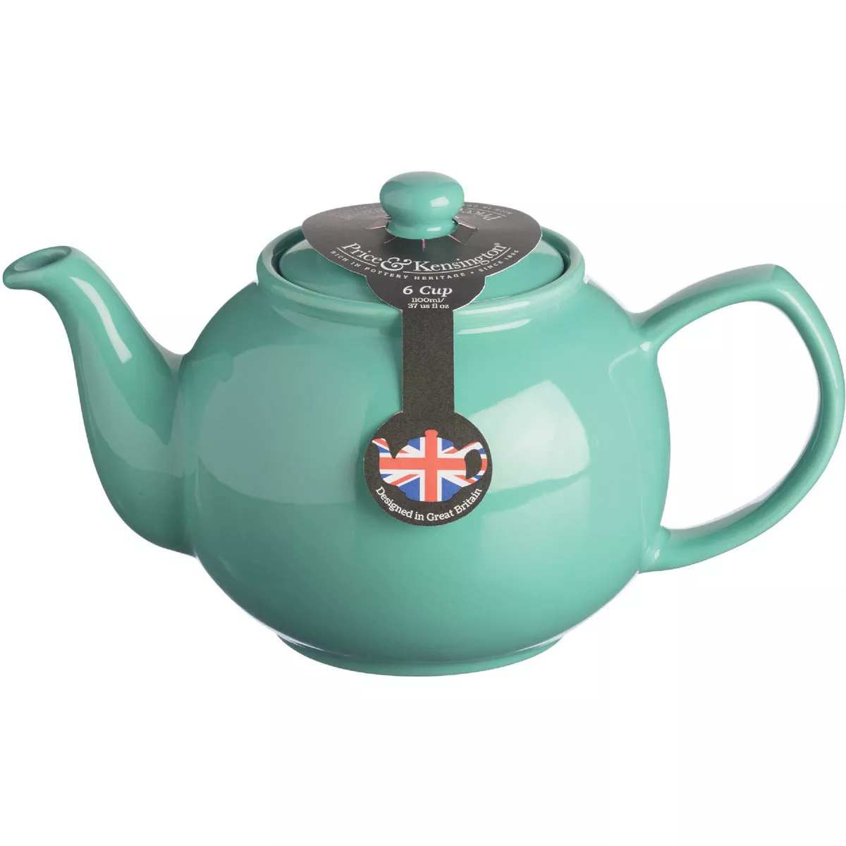 JADE GREEN 6 CUP TEAPOT 37 FL OZ-