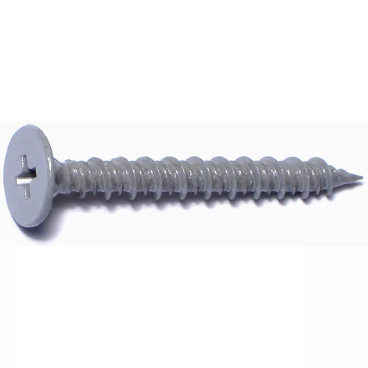 Midwest Fastener #8 x 1-5/8 In. Gray Ceramic Coated Steel Sharp Point Phillips Wafer Head Cement Board Screws