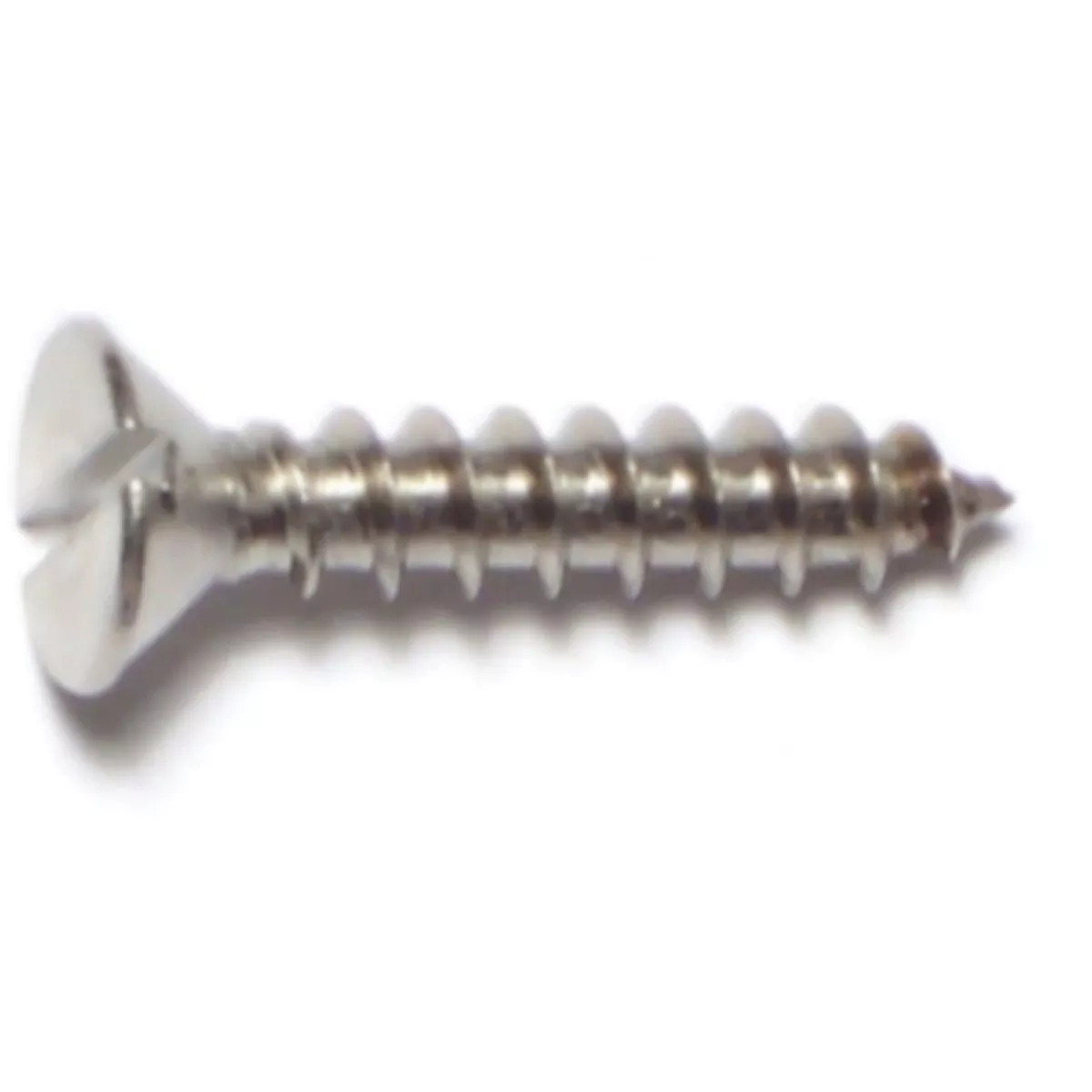 Midwest Fastener #10 x 1 In. 18-8 Stainless Steel Slotted Flat Head Sheet Metal Screws