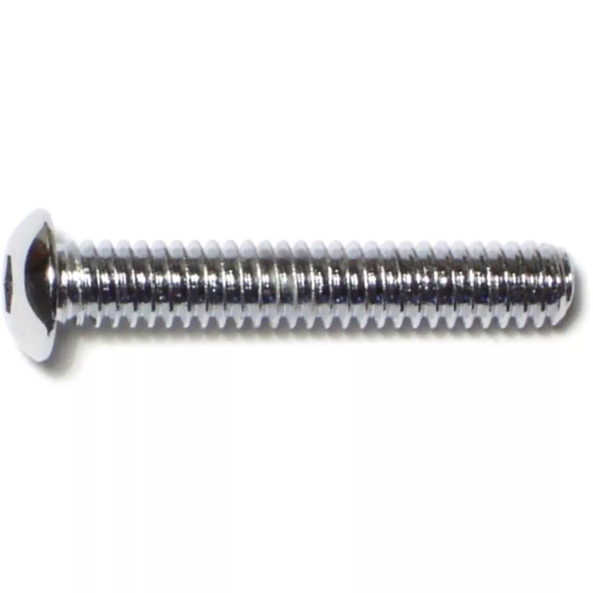 Midwest Fastener 1/4 In.-20 x 1-1/2 In. Chrome Plated Grade 8 Steel Coarse Thread Button Head Socket Cap Screws (5 Ct.)-