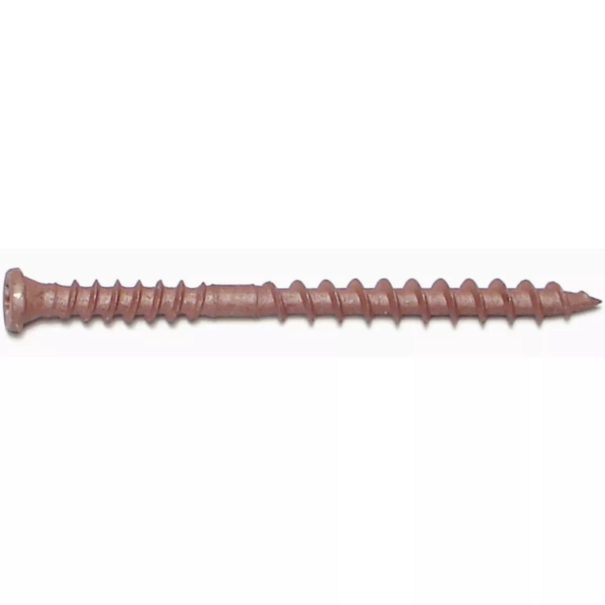 Midwest Fastener #10 x 2-1/2 In. Redwood Ruspert Coated Steel Composite Star Drive Pan Head Deck Screws
