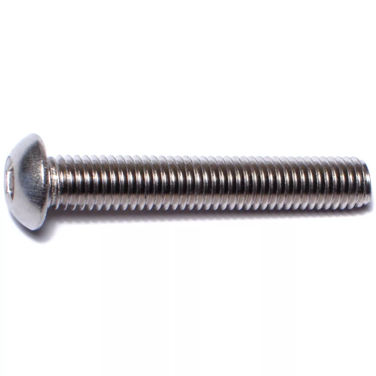 Midwest Fastener 8mm-1.25 x 50mm A2 Stainless Steel Coarse Thread Button Head Hex Socket Cap Screws (3 Ct.)-