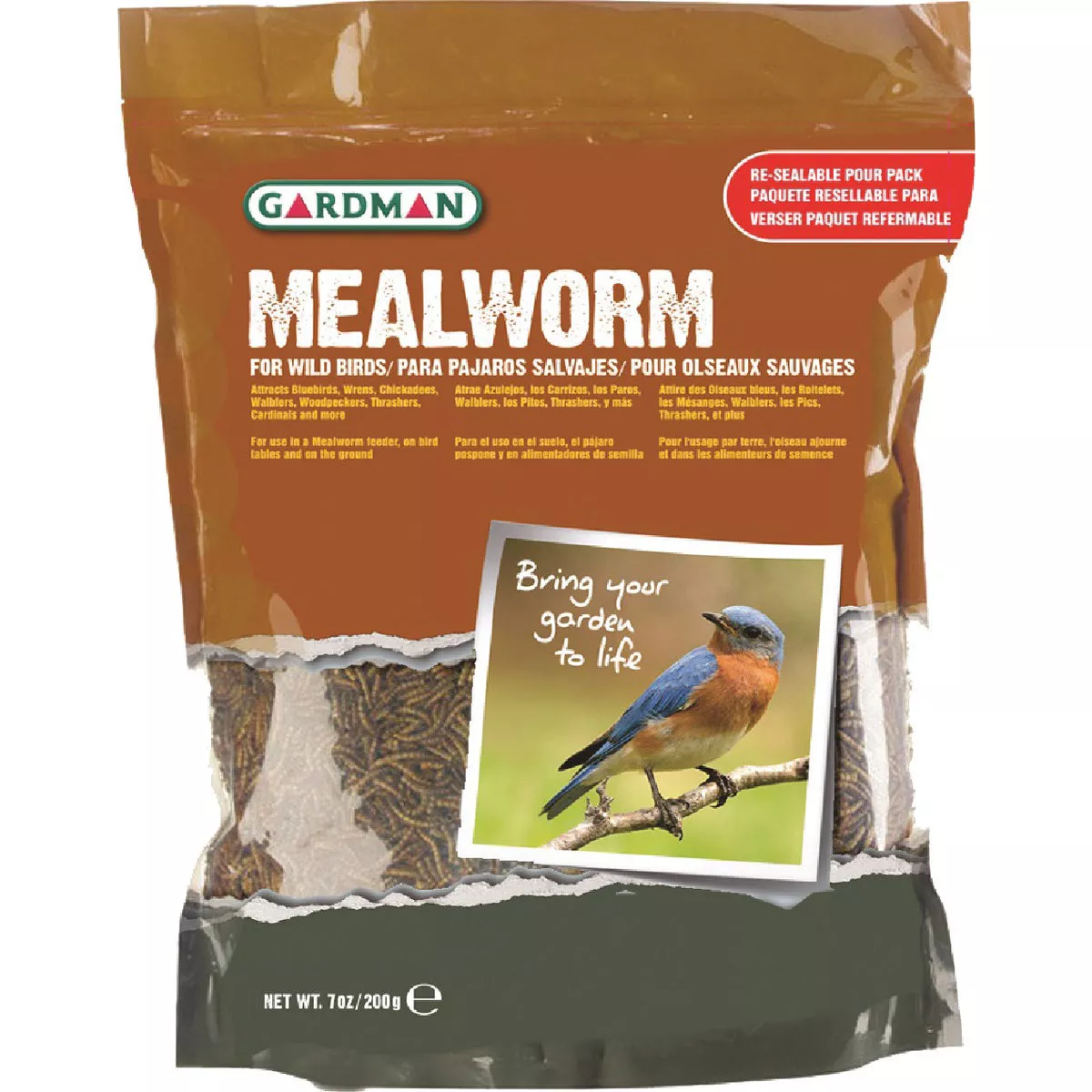 Gardman 7 Oz. Dried Mealworms