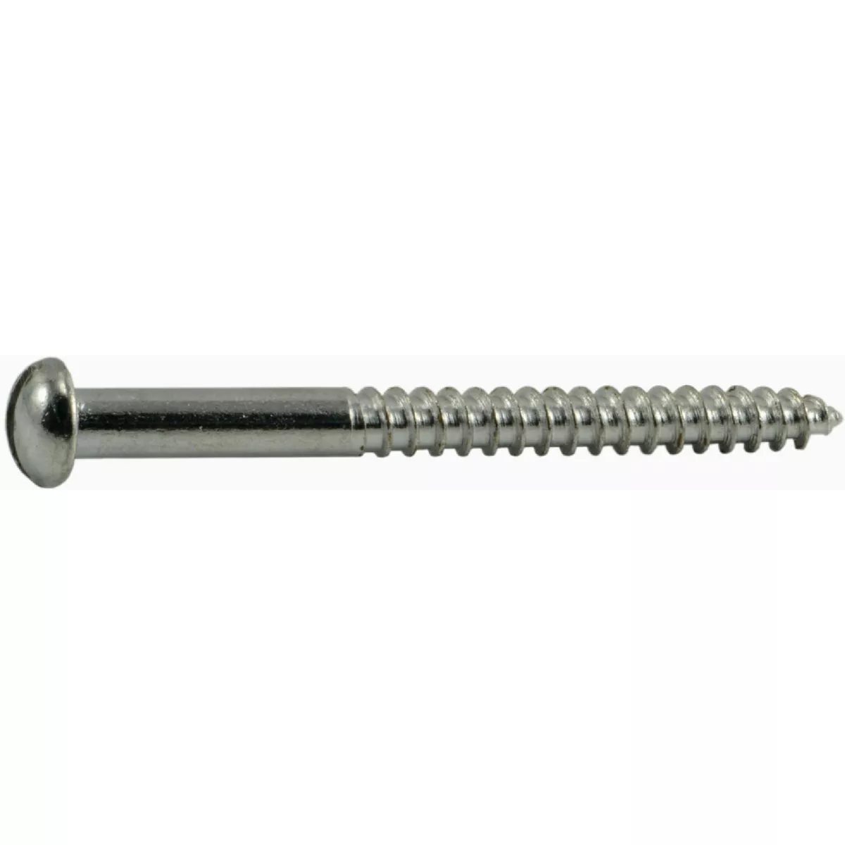 Midwest Fastener #8 x 2 In. Steel Slotted Round Head Wood Screws