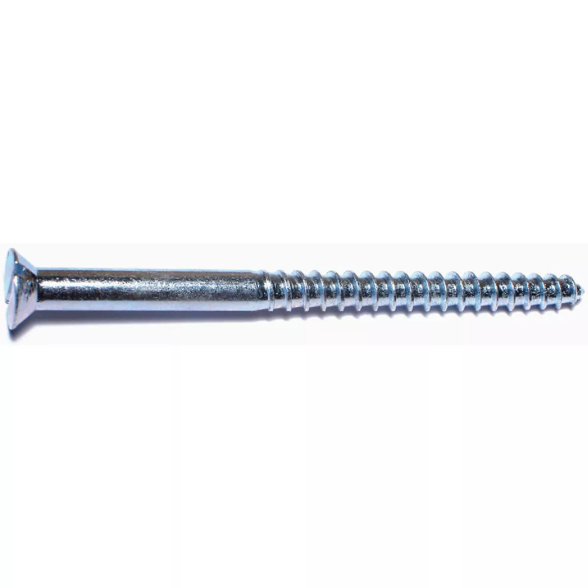 Midwest Fastener #14 x 3-1/2 In. Zinc Plated Steel Slotted Flat Head Wood Screws (15 Ct.)