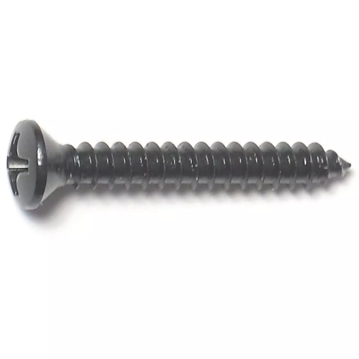 Midwest Fastener #6 x 1 In. Black Steel Phillips Oval Head Sheet Metal Screws (30 Ct.)