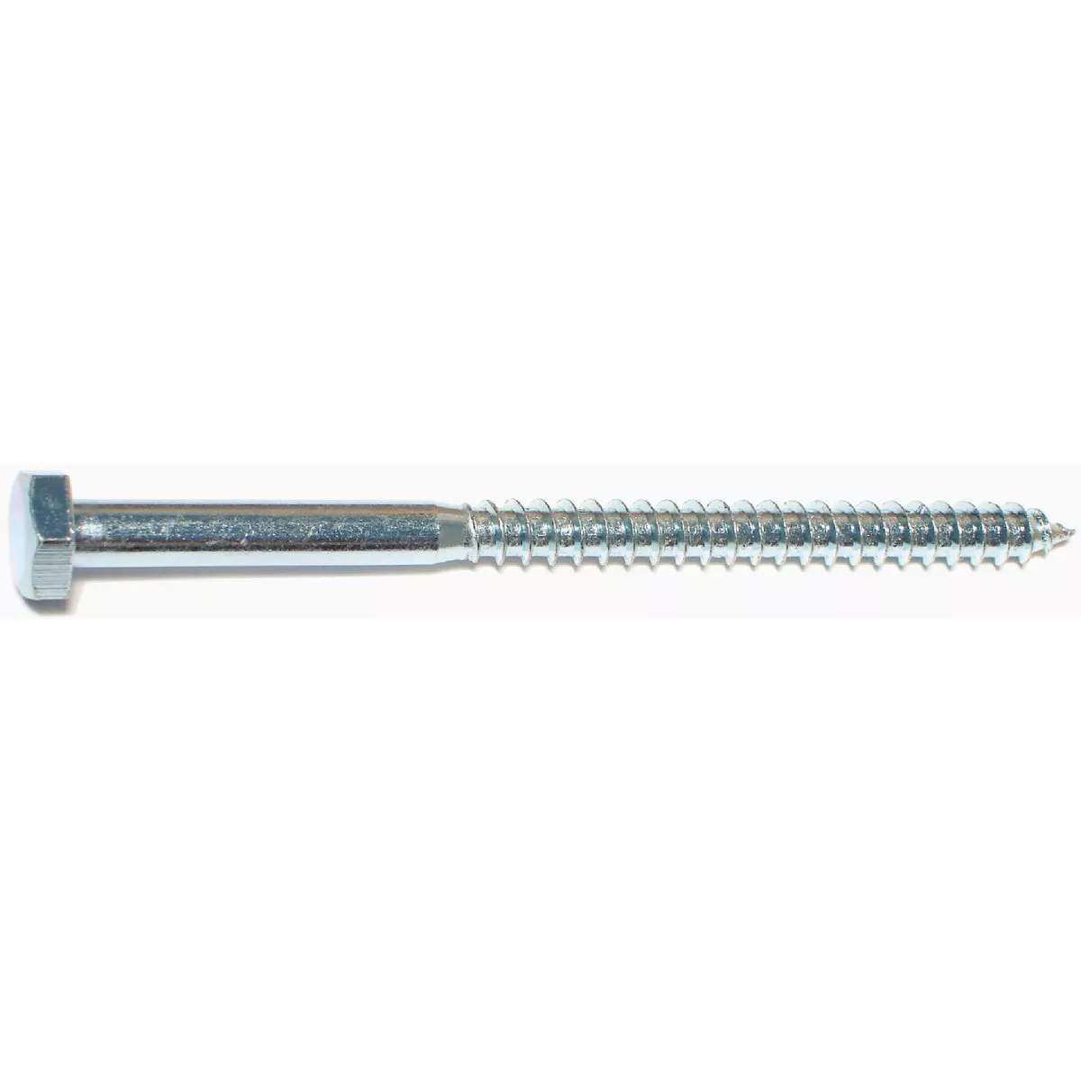 Midwest Fastener 1/4 In. x 4 In. Zinc Plated Grade 2 / A307 Steel Hex Head Lag Screws (12 Ct.)