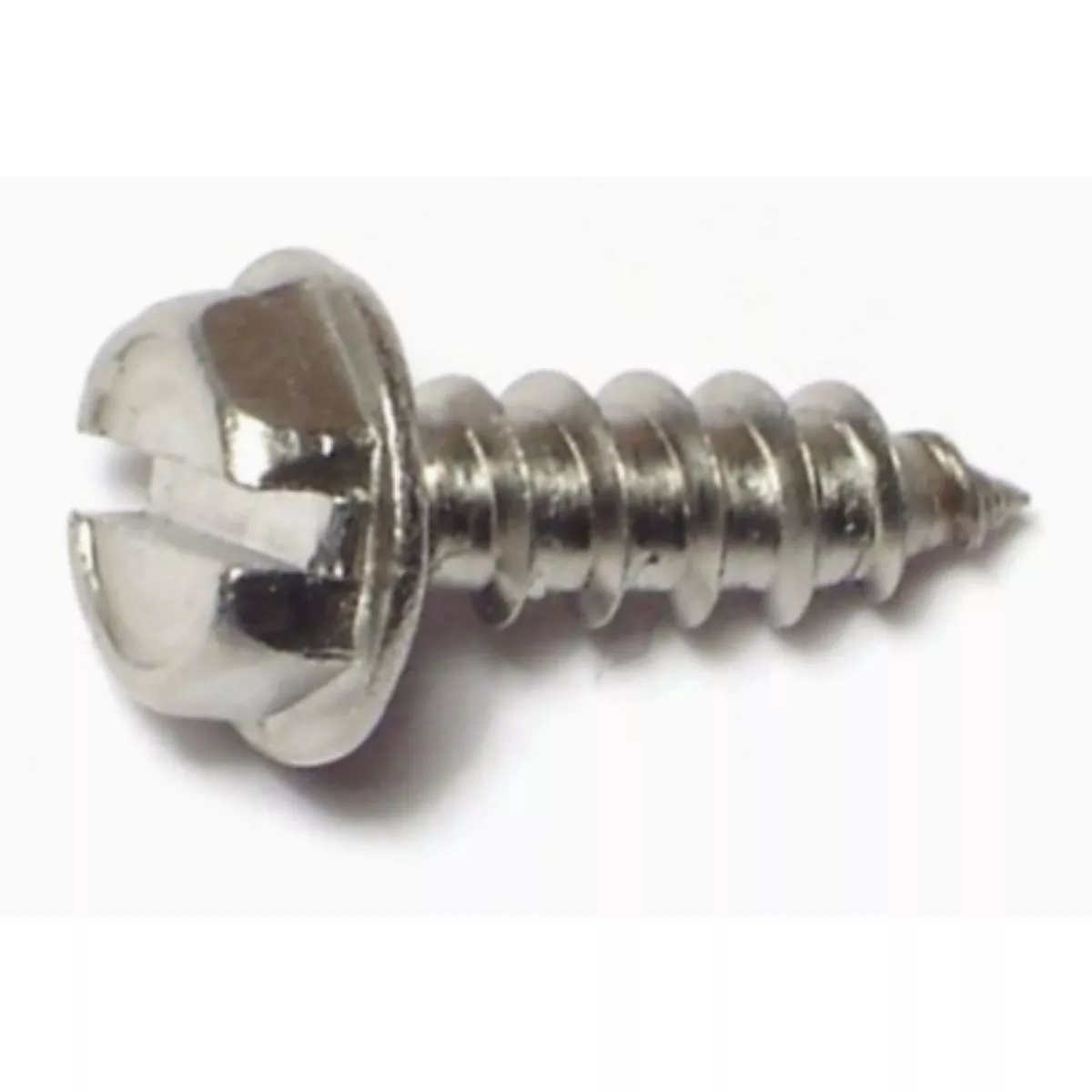 Midwest Fastener #8 x 1/2 In. Zinc Plated Steel Slotted Hex Washer Head Sheet Metal Screws (100 Ct.)