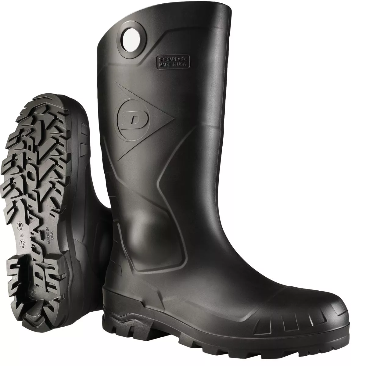 Dunlop Chesapeake Men's Size 13 Black Steel Toe Boot