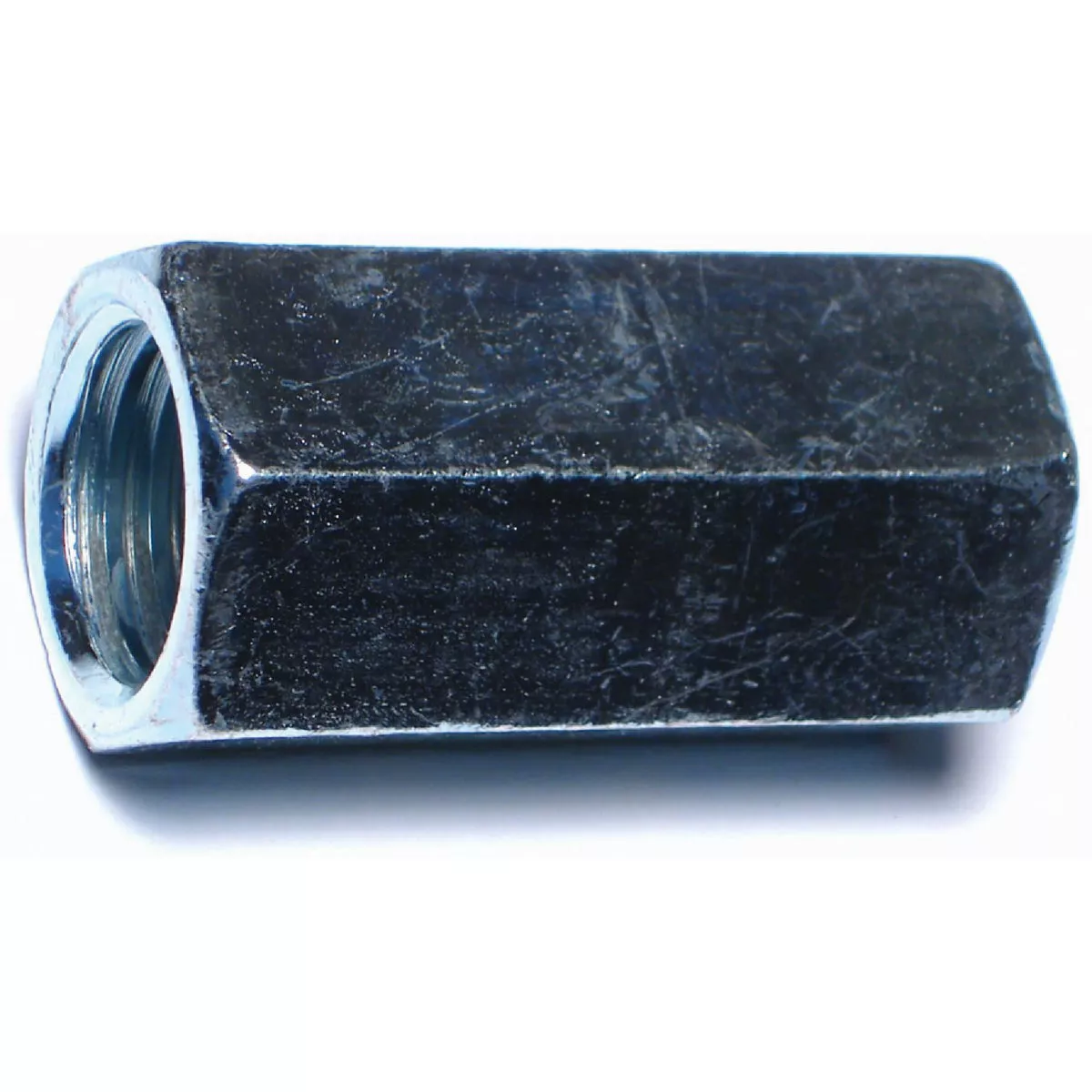 Midwest Fastener 1 In.-8 x 1-1/4 In. x 2-1/2 In. Zinc Plated Steel Coarse Thread Rod Coupling Nuts