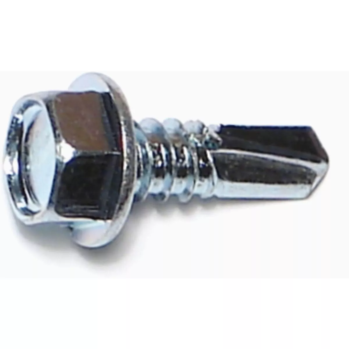 Midwest Fastener #14-14 x 3/4 In. Zinc Plated Steel Hex Washer Head Self-Drilling Screws (100 Ct.)-