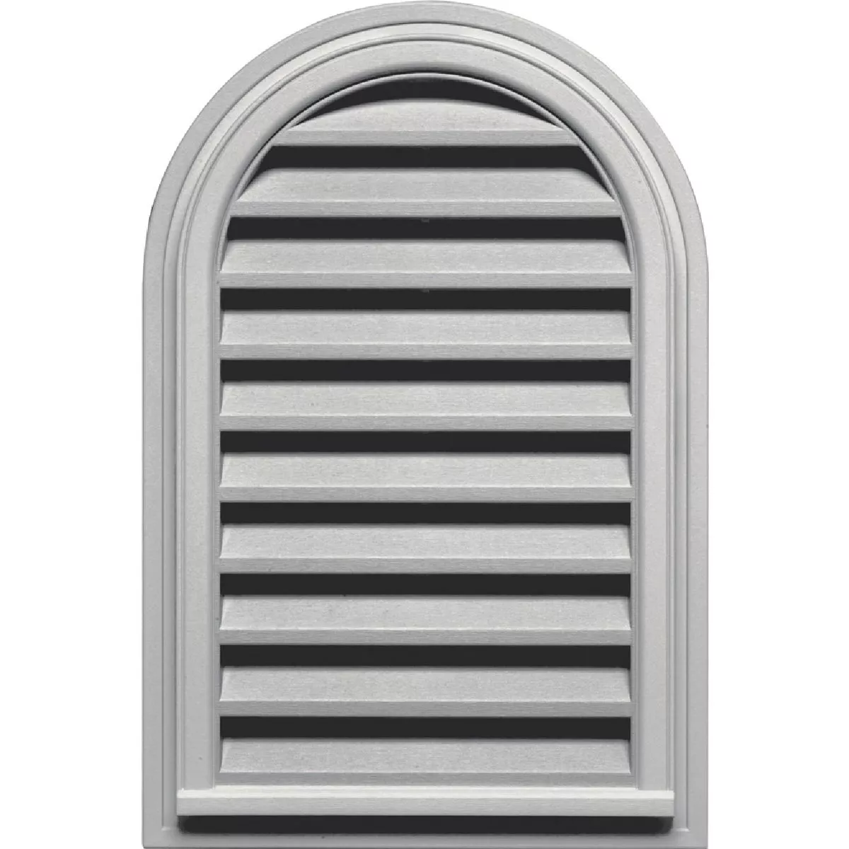 Builders Edge 22 in. x 32 in. Round Top Gable Attic Vent, Paintable