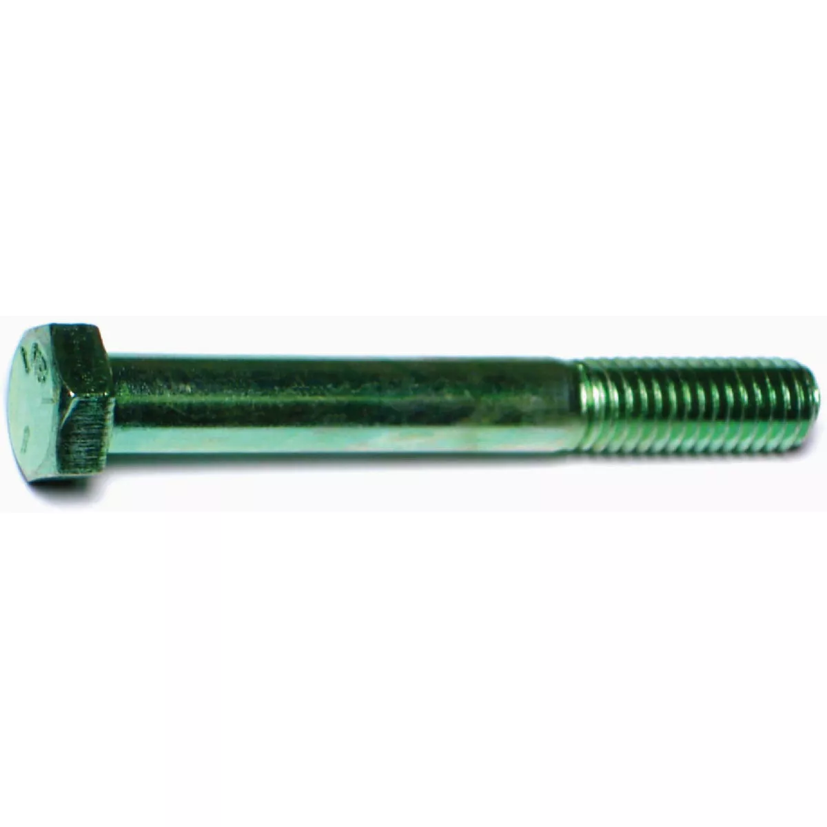 Midwest Fastener 3/8 In.-16 x 3 In. Green Rinsed Zinc Plated Grade 5 Steel Coarse Thread Hex Cap Screws