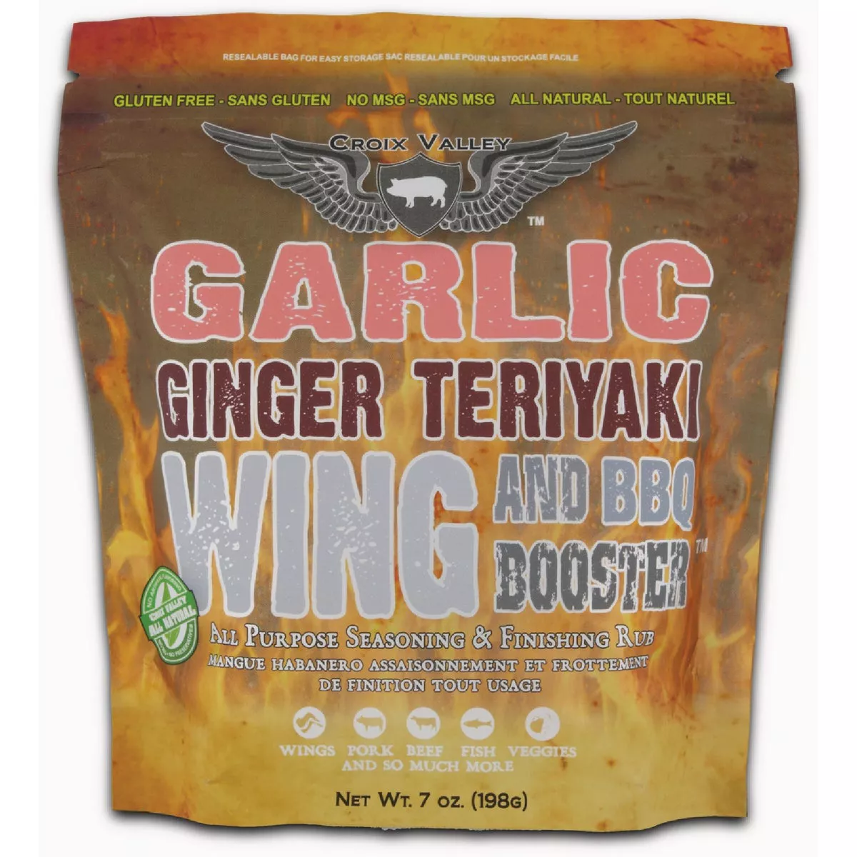 Croix Valley 7 Oz. Garlic Ginger Teriyaki Wing & BBQ Booster