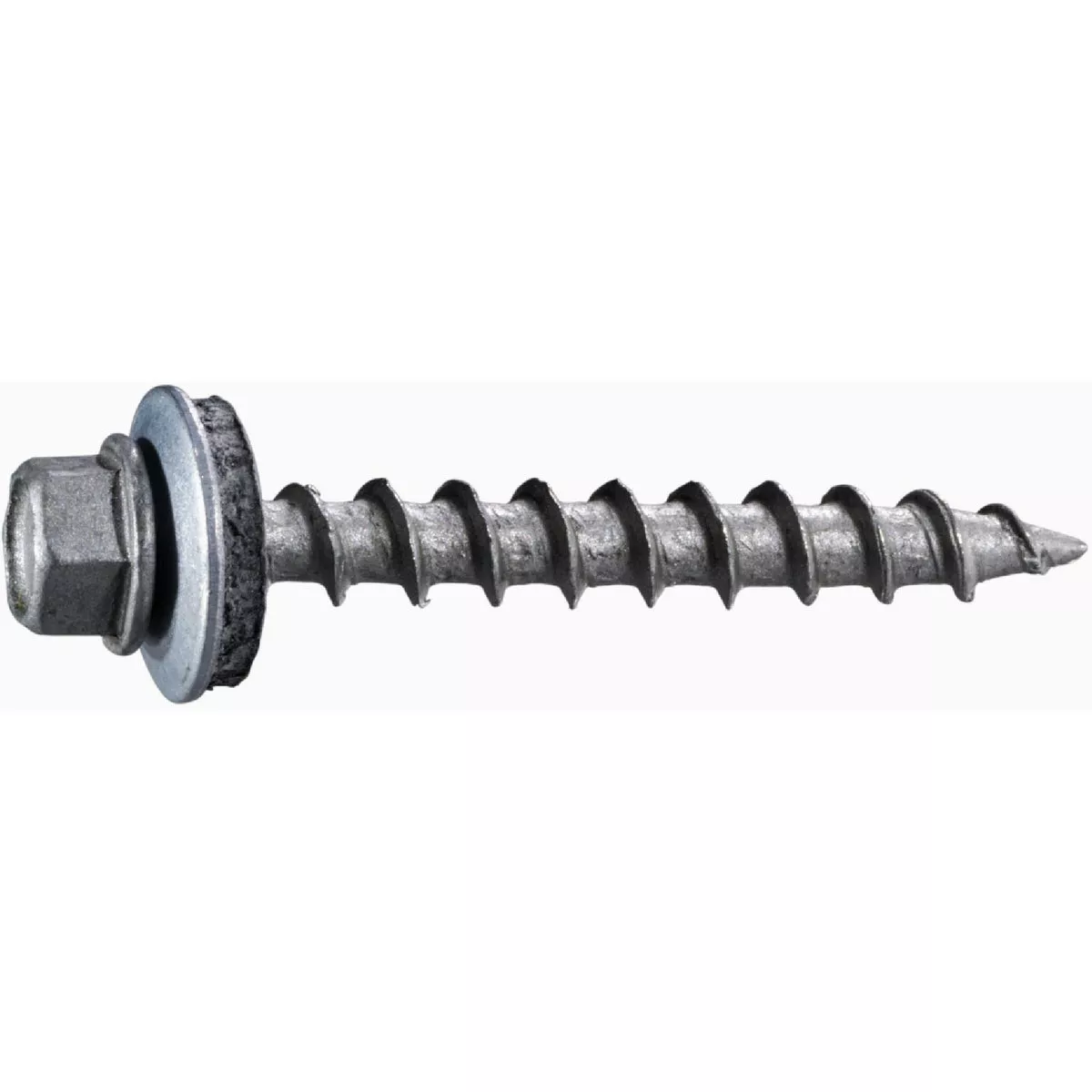 Midwest Fastener #9 x 1-1/2 In. Galvanized Steel Hex Washer Head Pole Barn Self-Drilling Screws (100 Ct.)