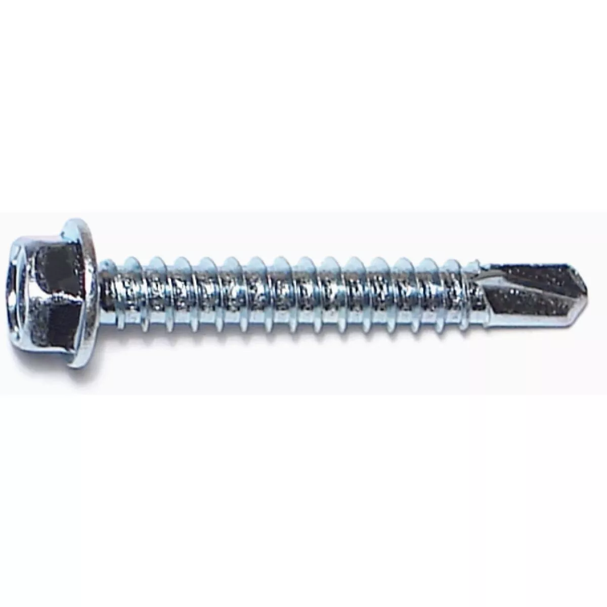 Midwest Fastener #12-14 x 1-1/2 In. Zinc Plated Steel Hex Washer Head Self-Drilling Screws (2500 Ct.)-