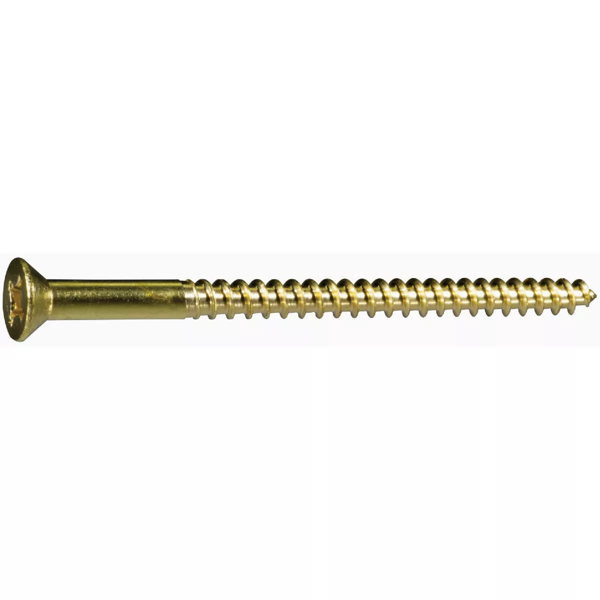 Midwest Fastener #10 x 3 In. Brass Phillips Flat Head Wood Screws