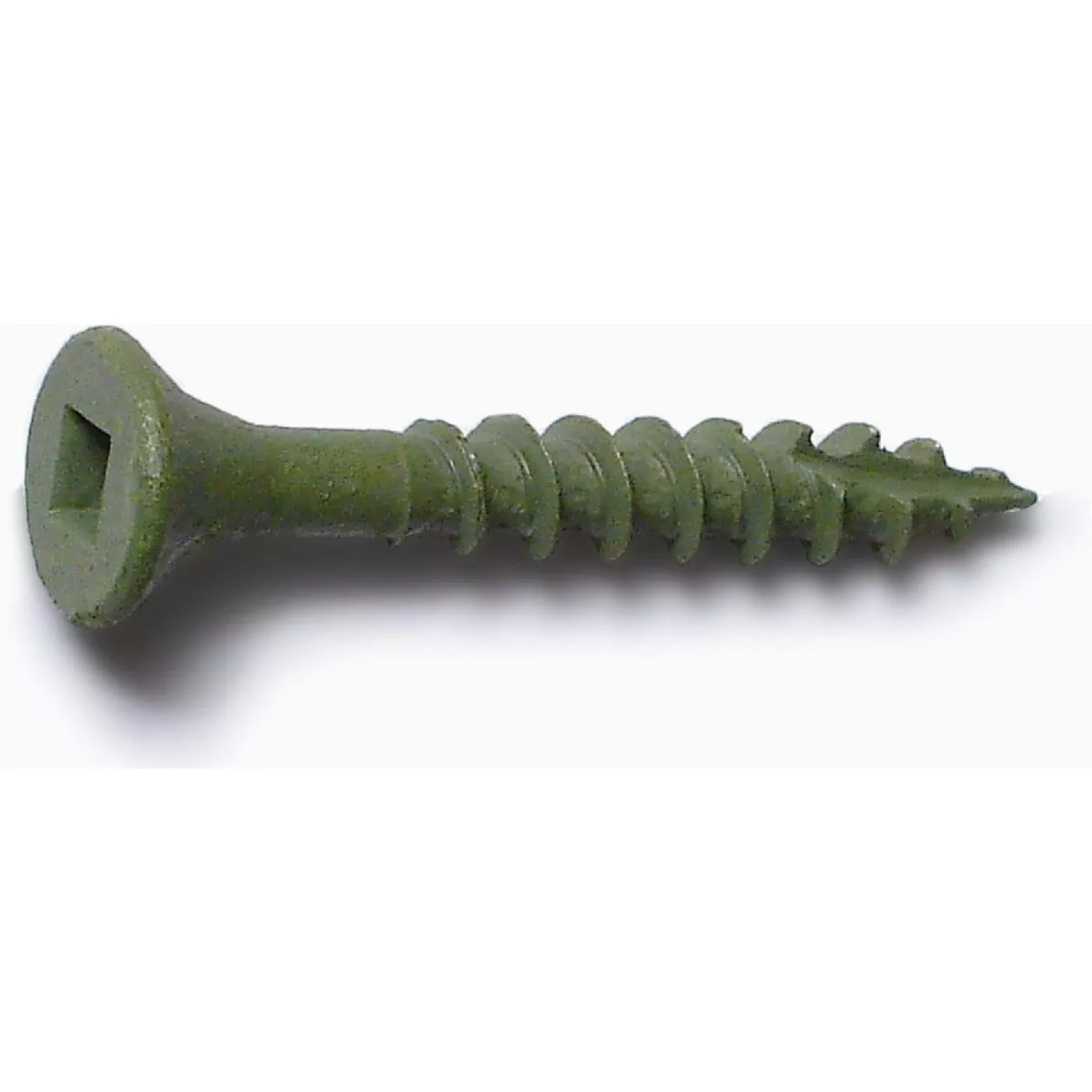 Midwest Fastener #7 x 1-1/4 In. Green XL1500 Coated Steel Square Drive Bugle Head Deck Deck Screws