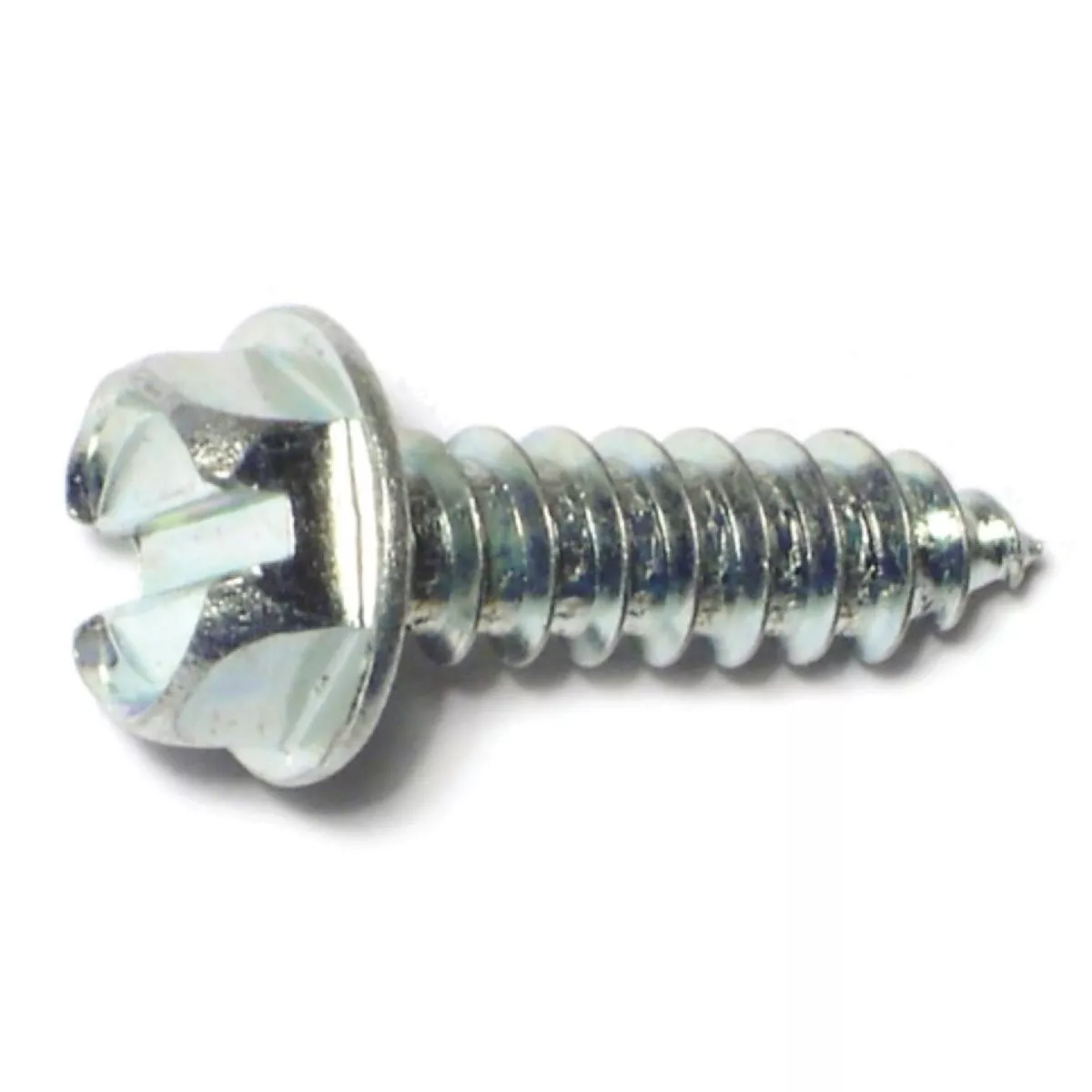 Midwest Fastener #12 x 3/4 In. Zinc Plated Steel Slotted Hex Washer Head Sheet Metal Screws