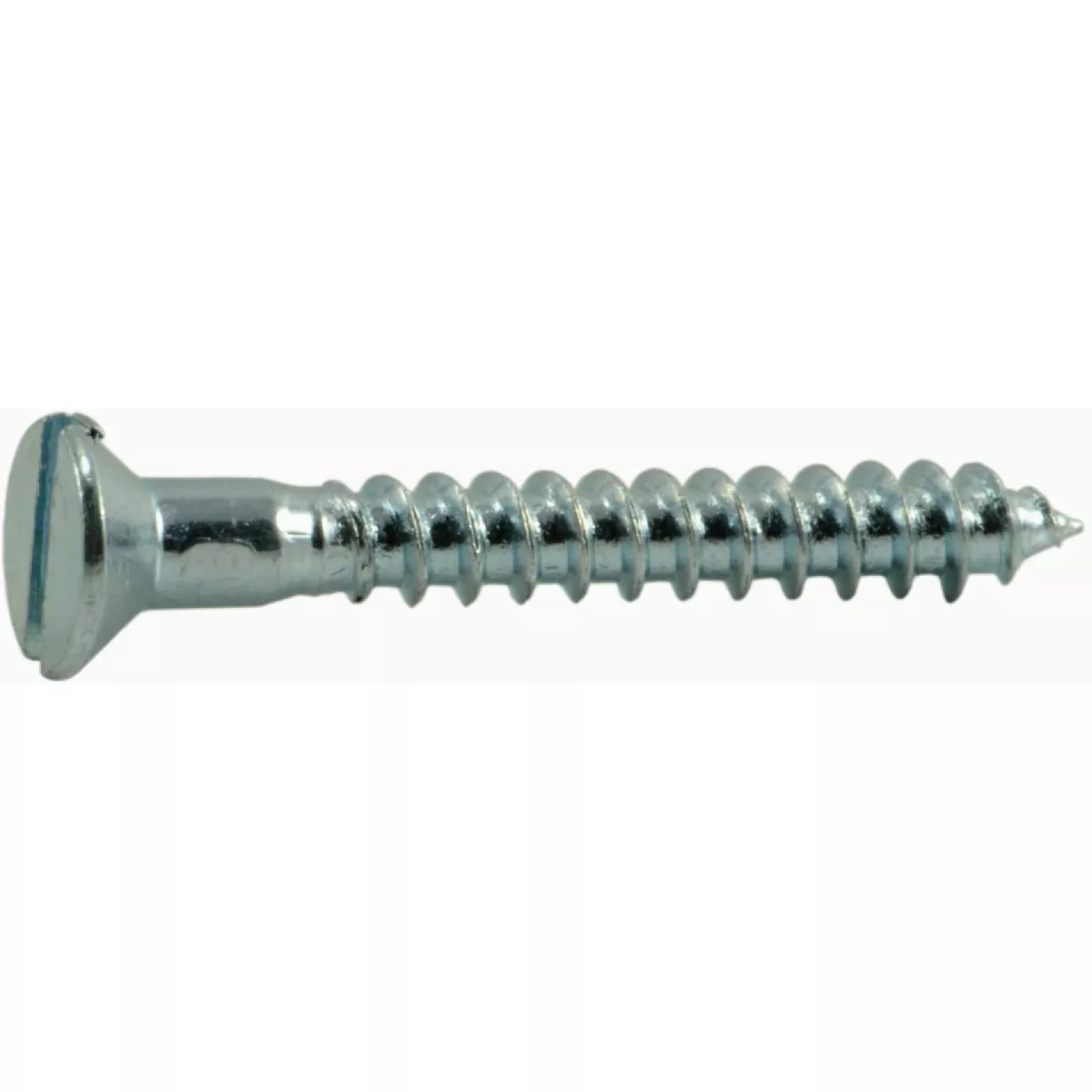 Midwest Fastener #4 x 7/8 In. Zinc Plated Steel Slotted Flat Head Wood Screws (60 Ct.)