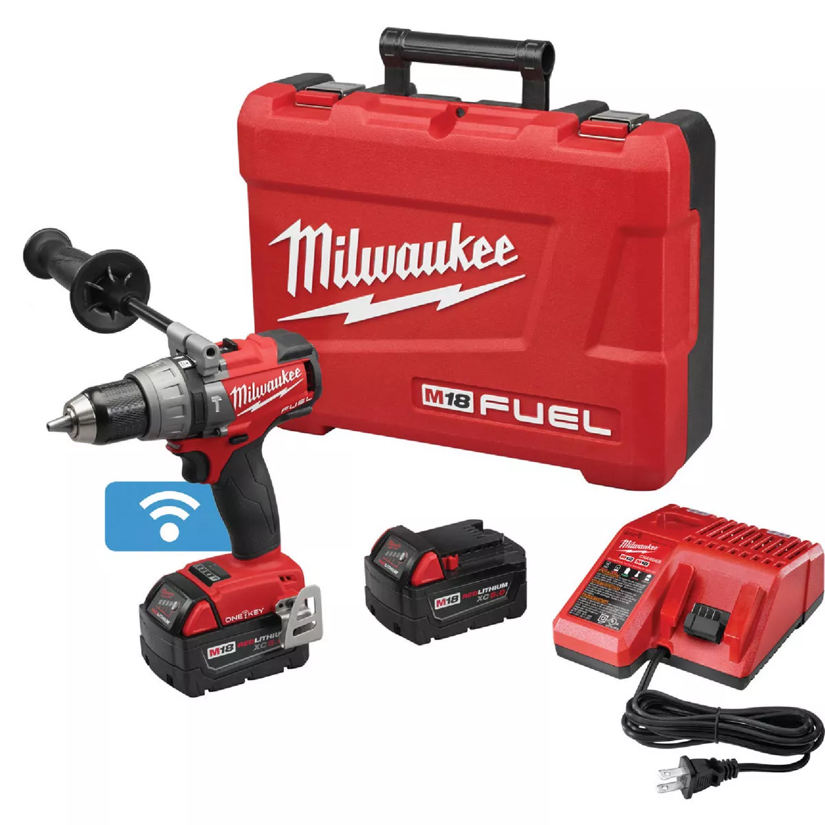 Milwaukee Fuel One-Key M18 18 V. 1/2 In. Keyless Brushless Cordless Hammer Kit