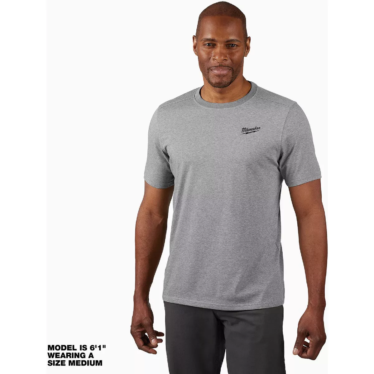Milwaukee Medium Gray Short Sleeve Unisex Hybrid Work Shirt