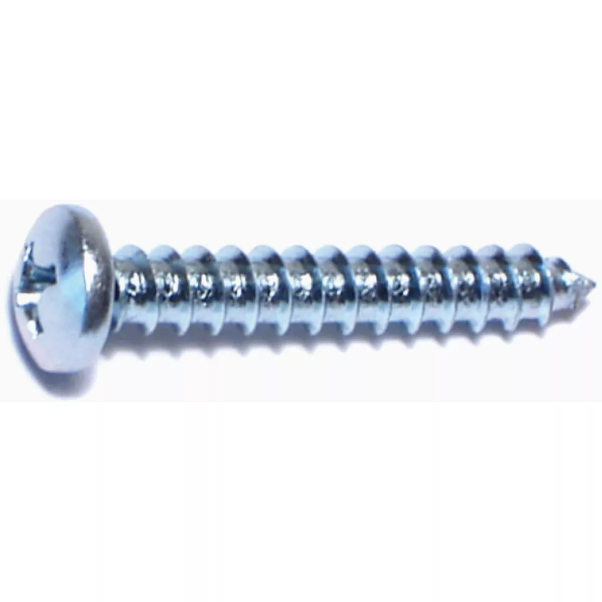 Midwest Fastener #7 x 1 In. Zinc Plated Steel Phillips Pan Head Sheet Metal Screws (100 Ct.)-