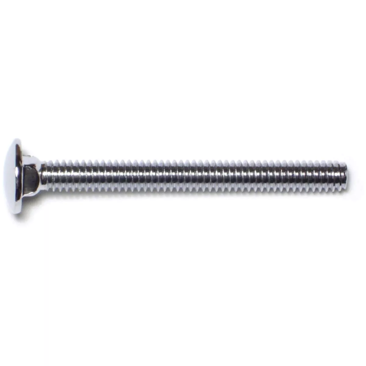 Midwest Fastener 1/4 In.-20 x 2-1/2 In. Chrome Plated Grade 5 Steel Coarse Thread Carriage Head Bumper Bolt (5 Ct.)-