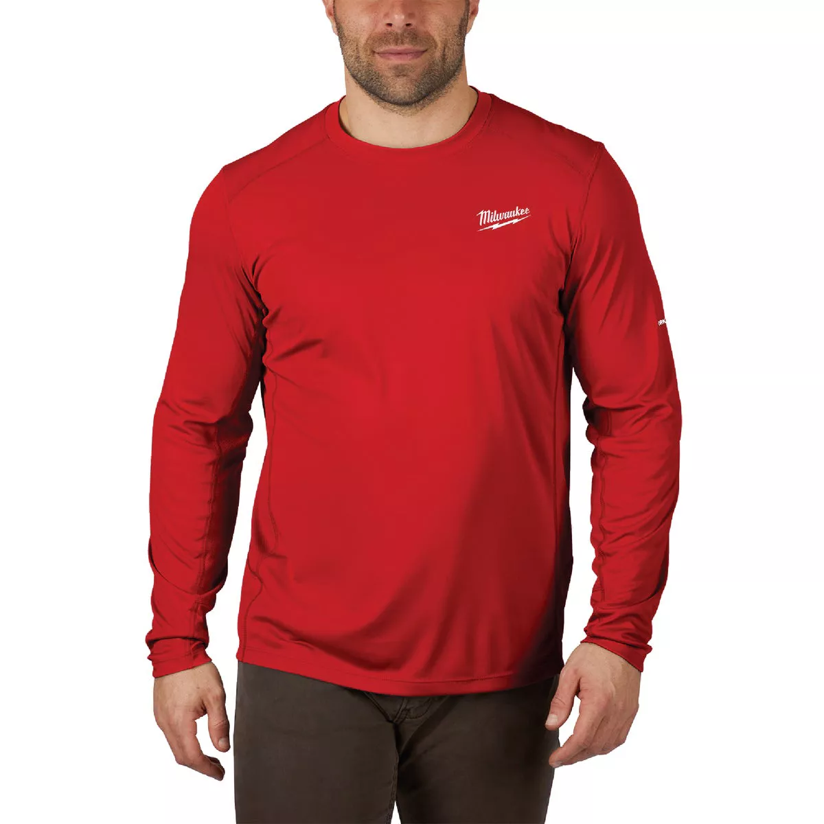 Milwaukee Workskin Large Red Long Sleeve Unisex Lightweight Performance Shirt