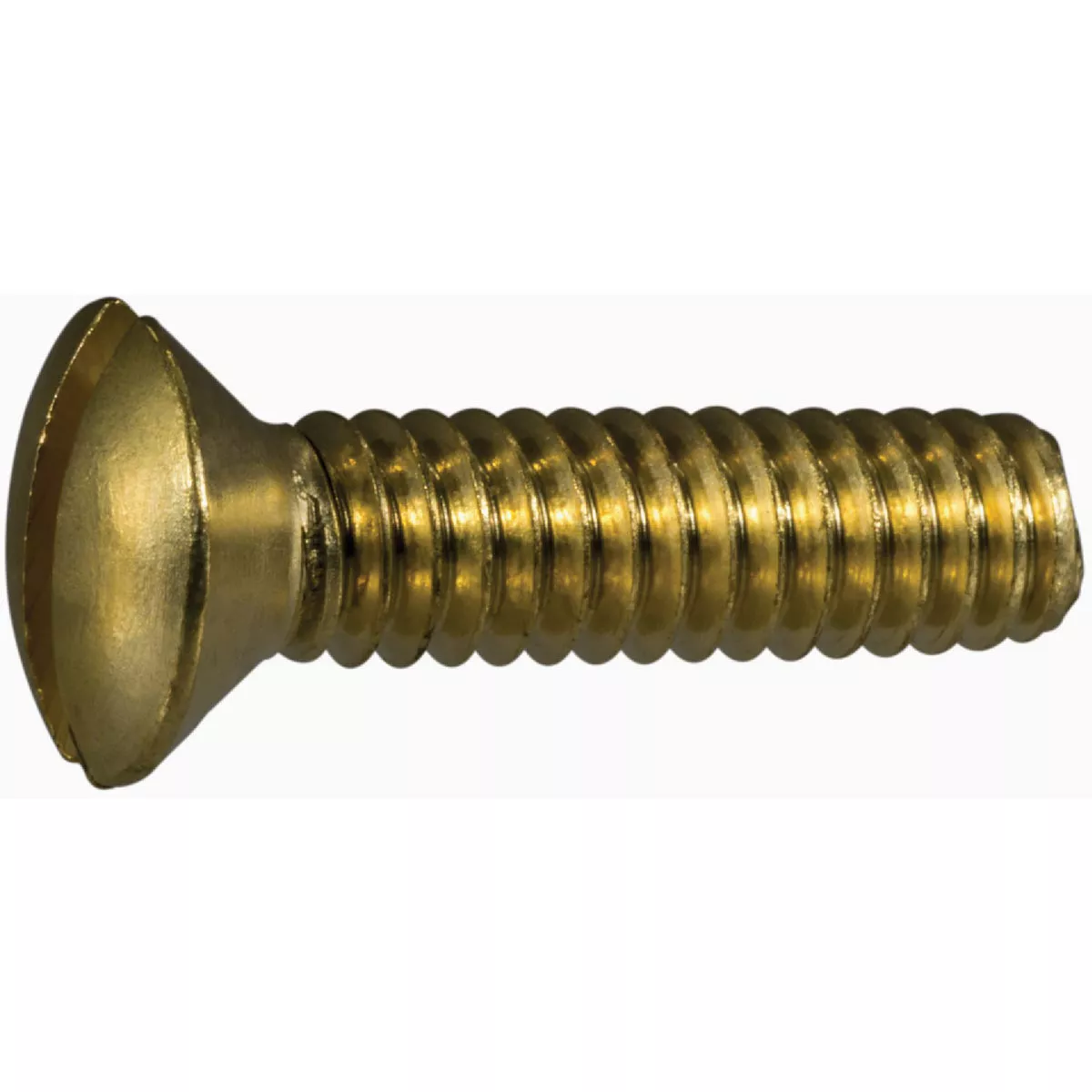 Midwest Fastener 1/4 In.-20 x 1 In. Brass Coarse Thread Slotted Oval Head Machine Screws (10 Ct.)
