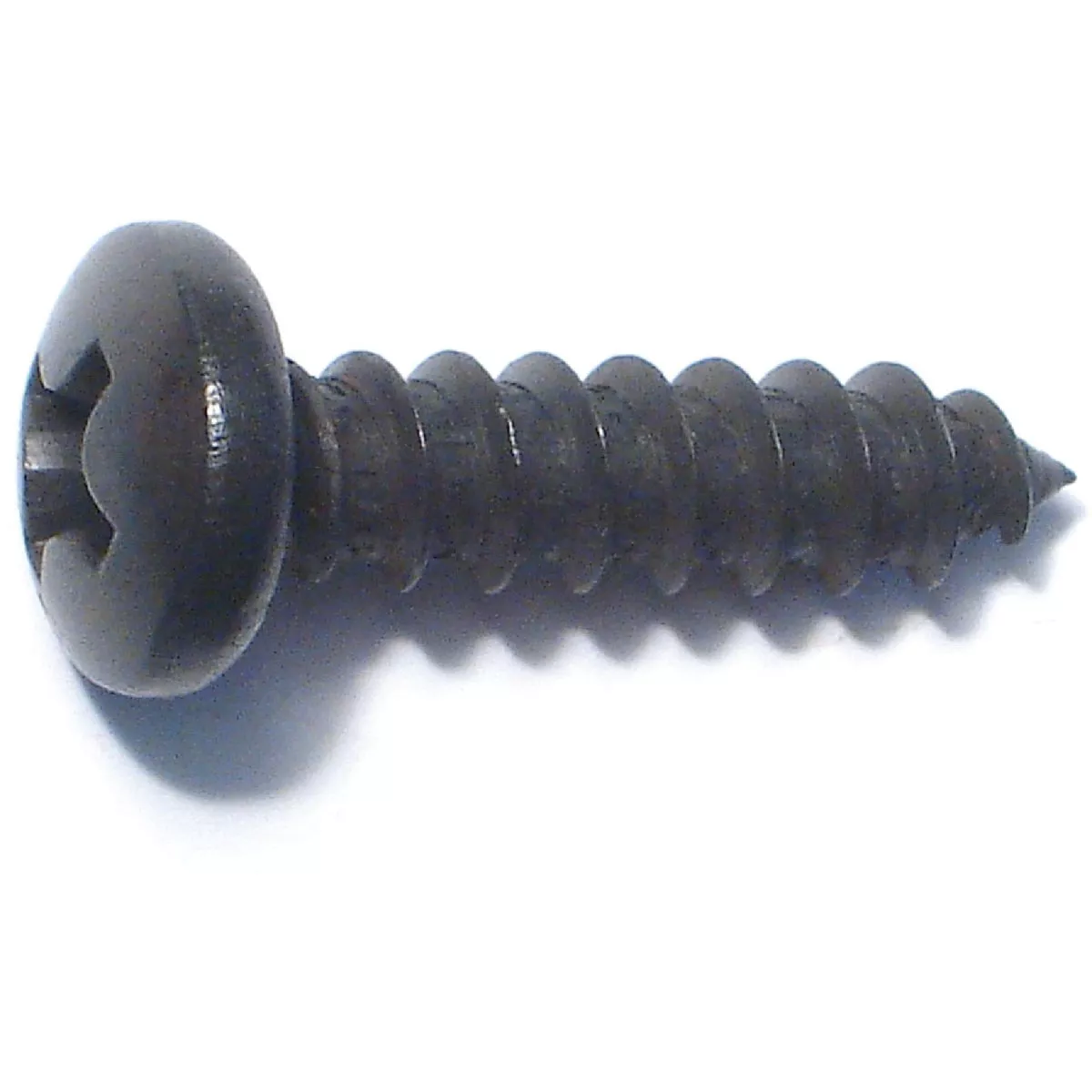 Midwest Fastener #14 x 1 In. Black Steel Phillips Pan Head Sheet Metal Screws (8 Ct.)