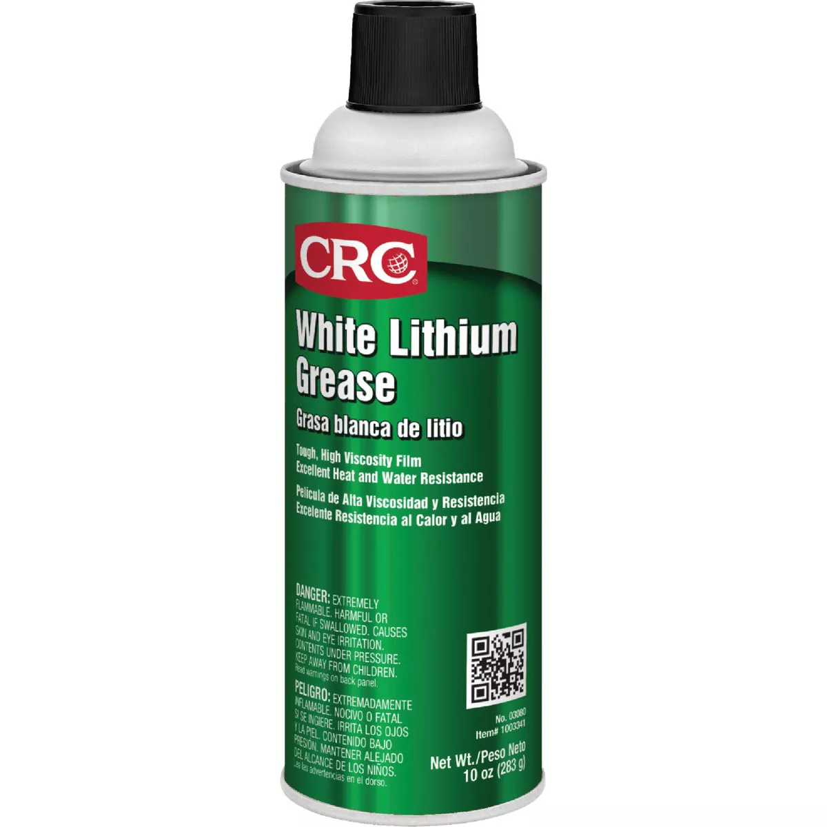 CRC White Lithium Grease, 10 Oz.