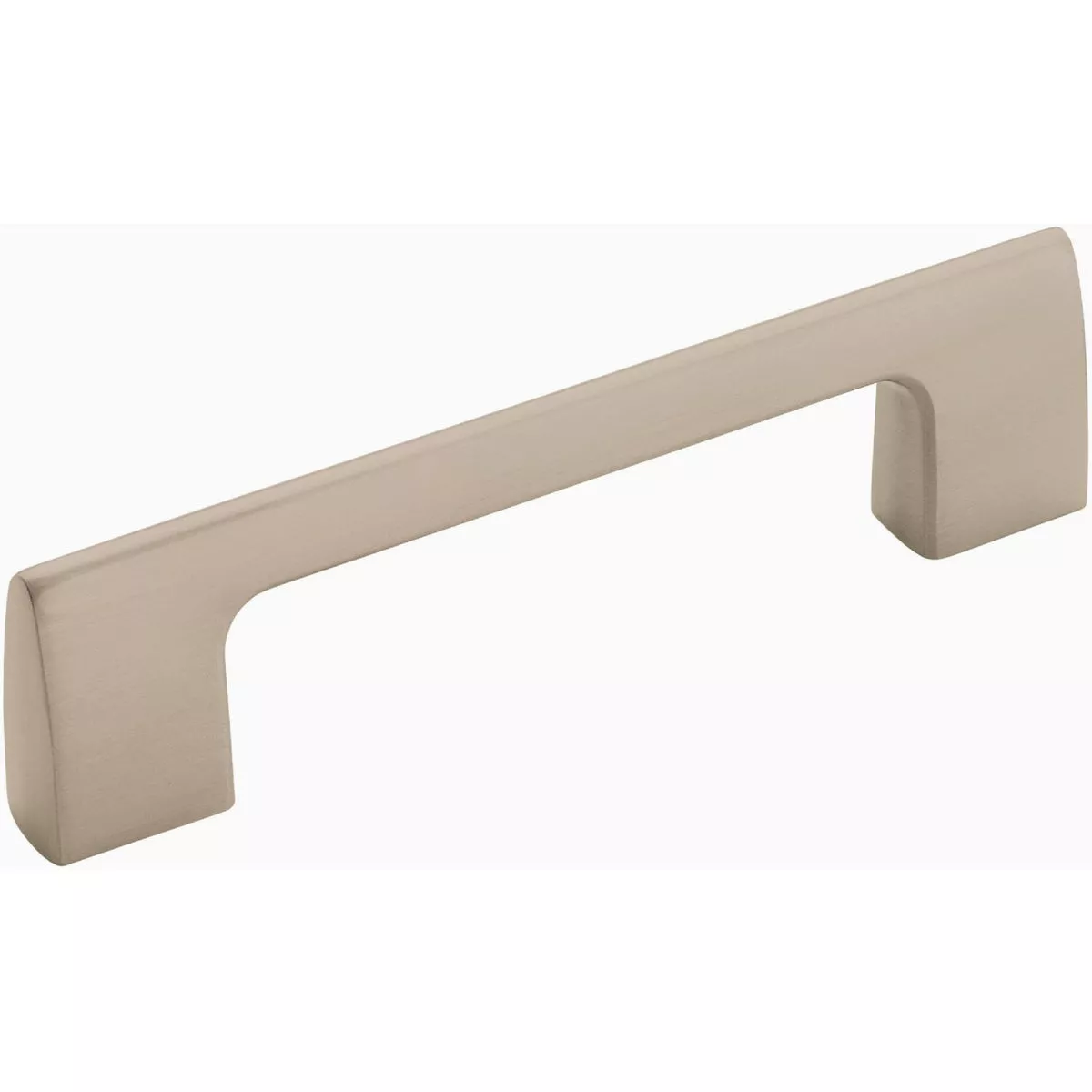 Amerock Riva 3-3/4 In. Satin Nickel Cabinet Pull