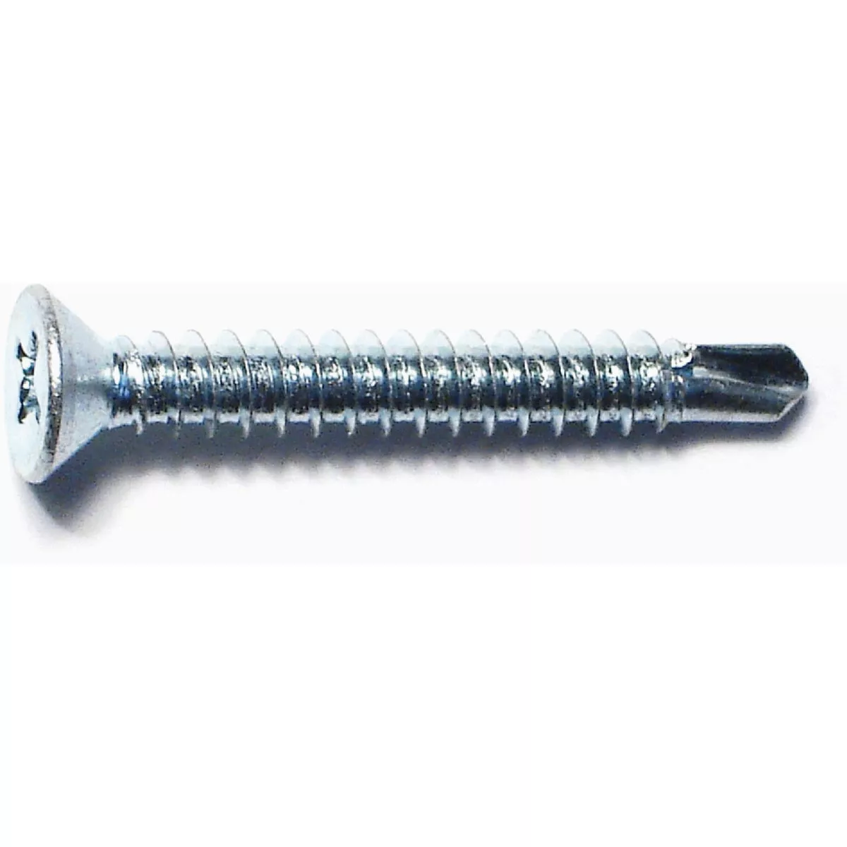 Midwest Fastener #8-18 x 1-1/4 In. Zinc Plated Steel Phillips Flat Head Self-Drilling Screws