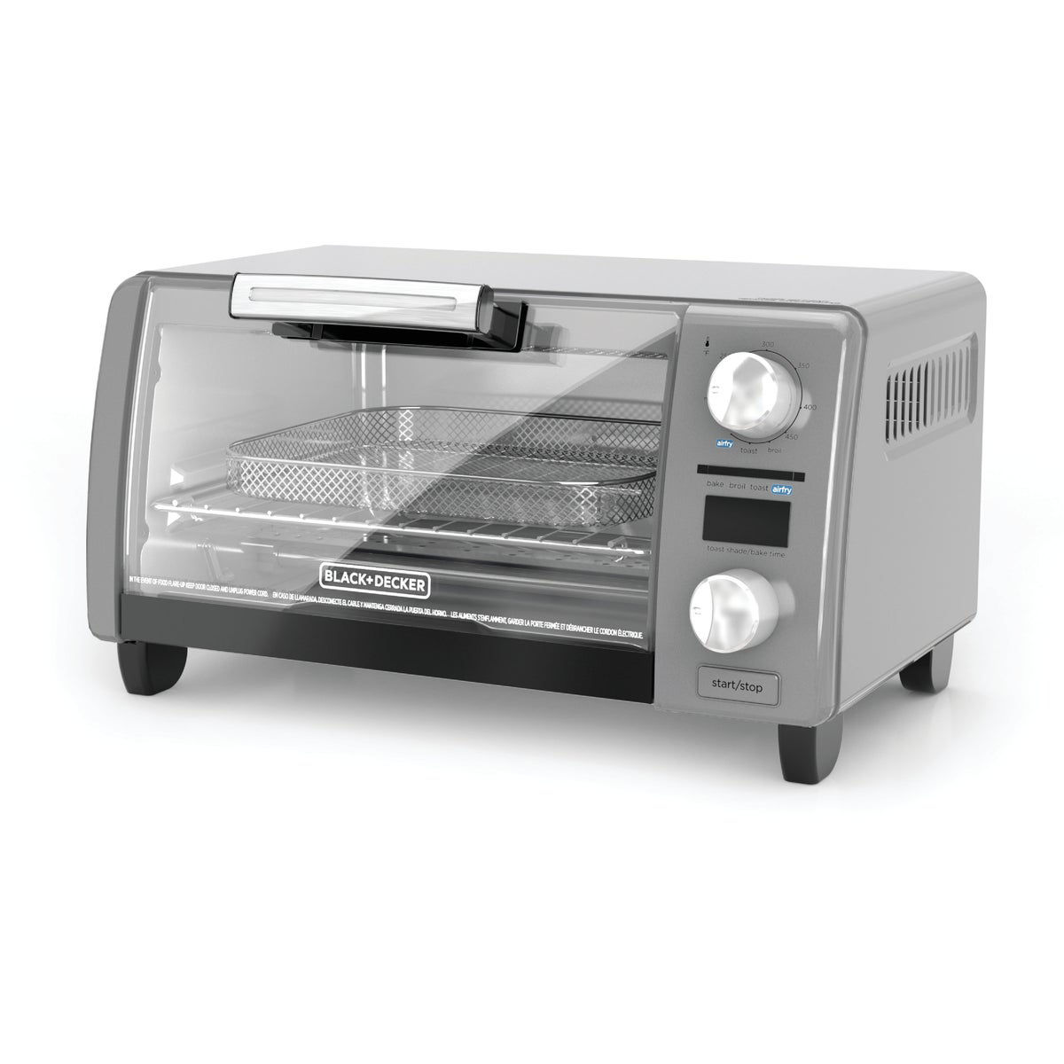 Black Decker Crisp N Bake Air Fry Digital 4 Slice Toaster Oven