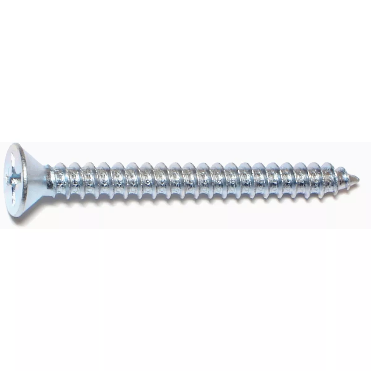 Midwest Fastener #14 x 2-1/2 In. Zinc Plated Steel Phillips Flat Head Sheet Metal Screws (1 Ct.)-
