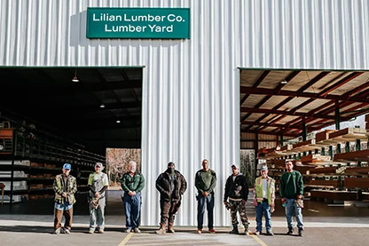 Lumber at Lilian Lumber Company