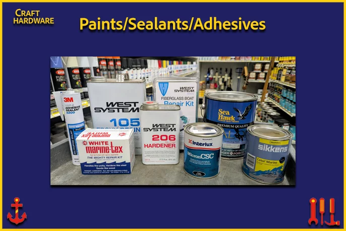 Paints, Sealants and Adhesives from Craft Hardware!