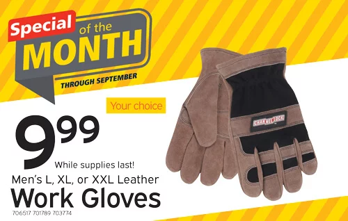 Special of the Month | Channellock Men's Large Leather Work Glove