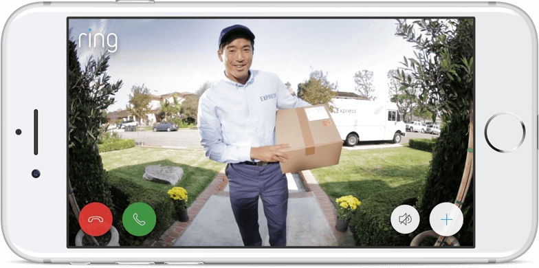 Ring doorbell video on a phone