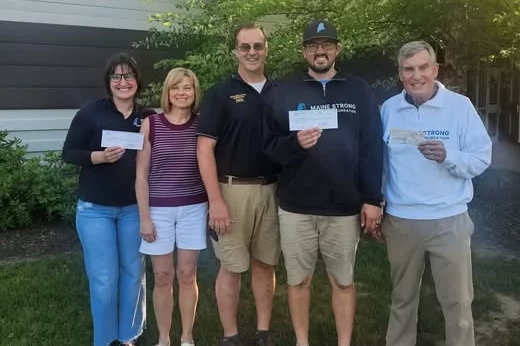Damariscotta Donating check 