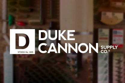 The Duck Cannon logo and various Duke Canon products