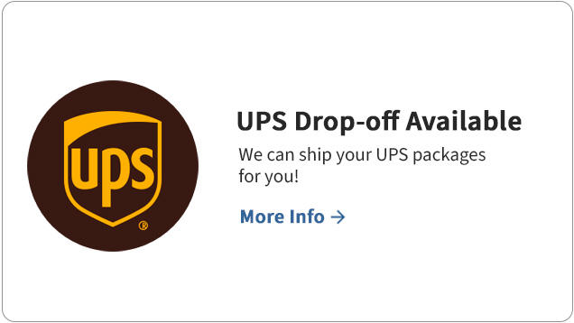 UPS Drop-off Available