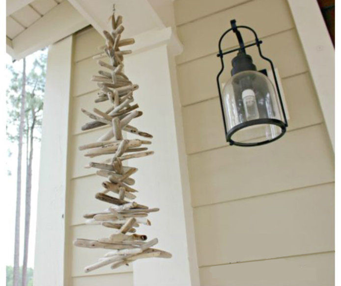 Windchimes hanging outside